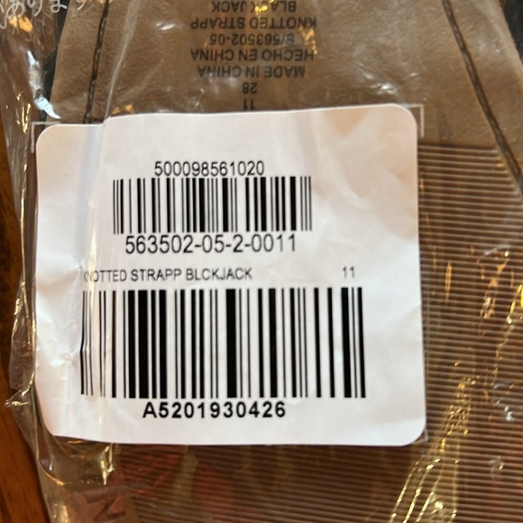 Women’s Old Navy Black Knotted Strappy Black Jack Slip-On Sandals size 11 NEW - Picture 5 of 5